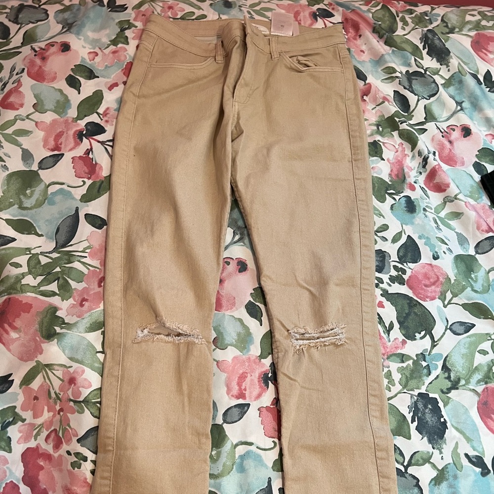 Girls H&M beige pants size 12-13